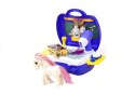 LEAN Toys Zestaw Fryzjerski Kucyk w Walizce Salon Konika