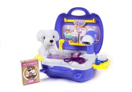 LEAN Toys Zestaw Fryzjerski Piesek w Walizce