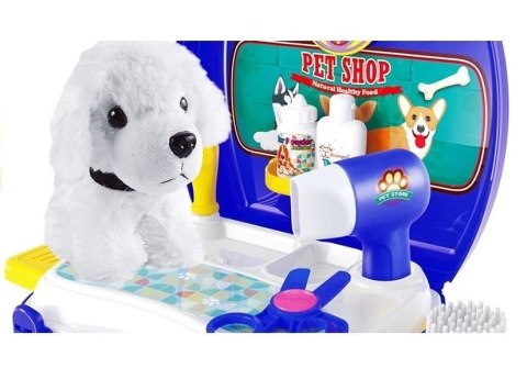 LEAN Toys Zestaw Fryzjerski Piesek w Walizce LEAN Toys Zestaw Fryzjerski Piesek w Walizce