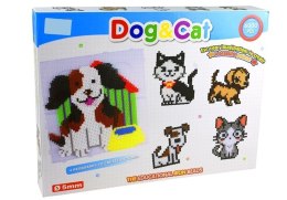 LEAN Toys Zestaw Koralików do Tworzenia Mozaiki Pies i Kot 6000el
