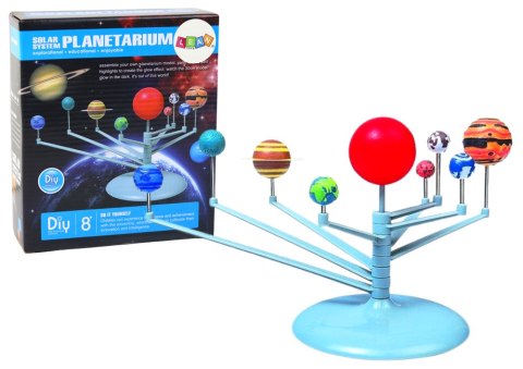 LEAN Toys Zestaw Kreatywny Planety Do Złożenia i Pomalowania Słońce 20 El.