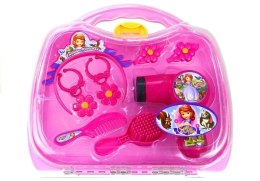 LEAN Toys Zestaw Księżniczki w Walizce Suszarka Kolczyki