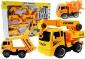 LEAN Toys Zestaw Pojazdów Do Rozkręcania Betoniarka Wywrotka
