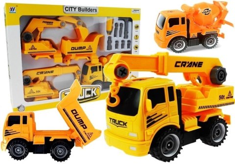 LEAN Toys Zestaw Pojazdów Do Rozkręcania Betoniarka Wywrotka LEAN Toys Zestaw Pojazdów Do Rozkręcania Betoniarka Wywrotka