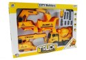 LEAN Toys Zestaw Pojazdów Do Rozkręcania Betoniarka Wywrotka