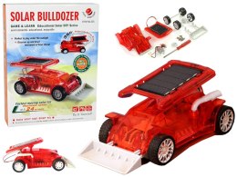 LEAN Toys Zestaw Samochód Solarny Autko Buldożer do Złożenia