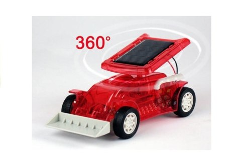 LEAN Toys Zestaw Samochód Solarny Autko Buldożer do Złożenia LEAN Toys Zestaw Samochód Solarny Autko Buldożer do Złożenia