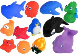 LEAN Toys Zestaw Zwierząt Morskich do Kąpieli + Sitko