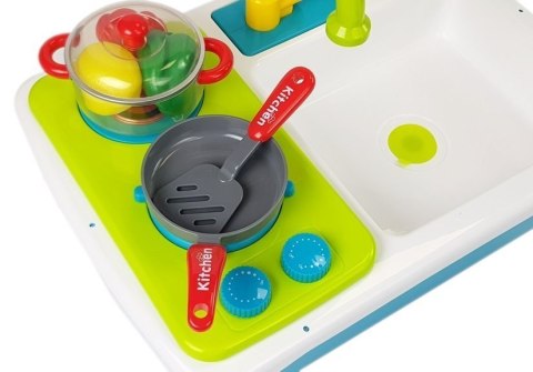 LEAN Toys Zlewozmywak z kuchenką do Zabawy w Kuchnię z Wodą LEAN Toys Zlewozmywak z kuchenką do Zabawy w Kuchnię z Wodą