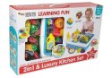 LEAN Toys Zlewozmywak z kuchenką do Zabawy w Kuchnię z Wodą