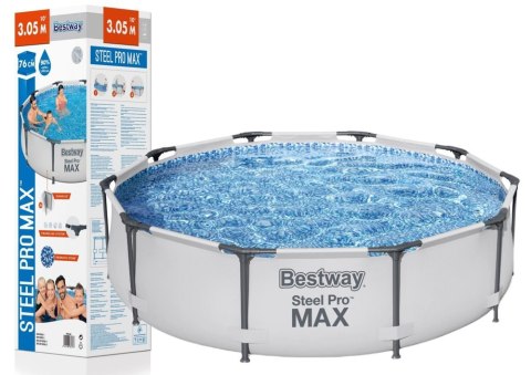 Bestway Basen Ogrodowy Stelażowy 305 x 76 cm Bestway 56406 Bestway Basen Ogrodowy Stelażowy 305 x 76 cm Bestway 56406