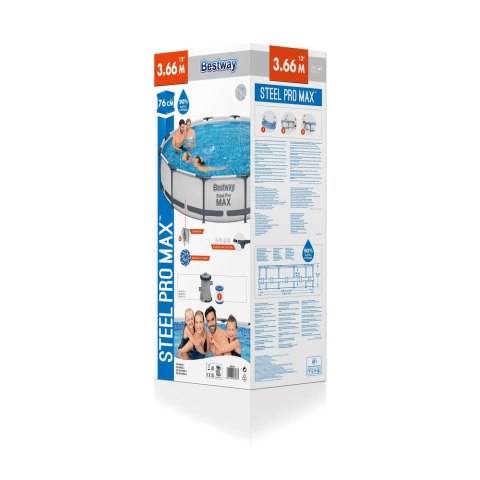 Bestway Basen Stelażowy 366 x 76 cm Bestway 56416 Bestway Basen Stelażowy 366 x 76 cm Bestway 56416
