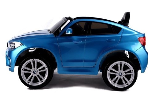 LEAN CARS Auto na Akumulator BMW X6 Niebieskie Lakierowane LEAN CARS Auto na Akumulator BMW X6 Niebieskie Lakierowane
