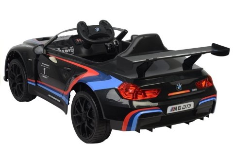 LEAN CARS Auto na Akumulator BMW M6 GT3 Czarny LEAN CARS Auto na Akumulator BMW M6 GT3 Czarny