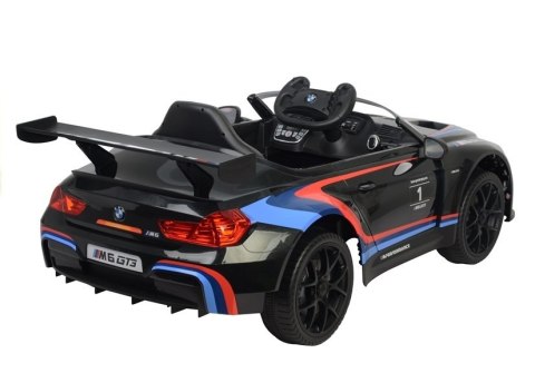 LEAN CARS Auto na Akumulator BMW M6 GT3 Czarny LEAN CARS Auto na Akumulator BMW M6 GT3 Czarny
