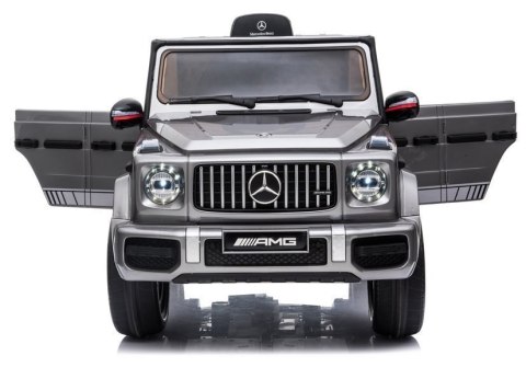 LEAN CARS Auto na Akumulator Mercedes G63 AMG Srebrny Lakierowany BBH-002 LEAN CARS Auto na Akumulator Mercedes G63 AMG Srebrny Lakierowany BBH-002