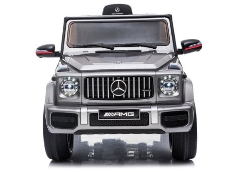 LEAN CARS Auto na Akumulator Mercedes G63 AMG Srebrny Lakierowany BBH-002 LEAN CARS Auto na Akumulator Mercedes G63 AMG Srebrny Lakierowany BBH-002