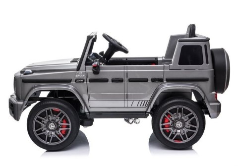 LEAN CARS Auto na Akumulator Mercedes G63 AMG Srebrny Lakierowany BBH-002 LEAN CARS Auto na Akumulator Mercedes G63 AMG Srebrny Lakierowany BBH-002