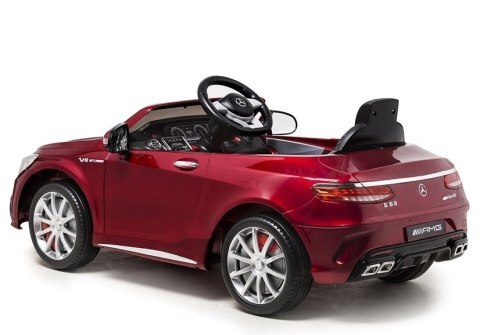 LEAN CARS Auto na Akumulator Mercedes S63 Czerwony Lakier LEAN CARS Auto na Akumulator Mercedes S63 Czerwony Lakier