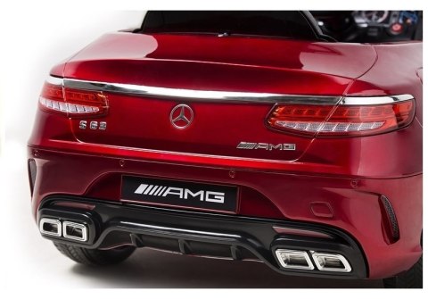 LEAN CARS Auto na Akumulator Mercedes S63 Czerwony Lakier LEAN CARS Auto na Akumulator Mercedes S63 Czerwony Lakier