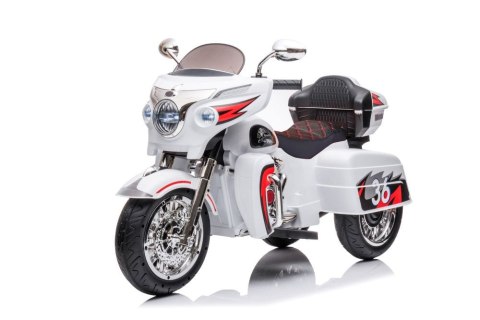 LEAN CARS Motor Na Akumulator Trójkołowy Goldwing Biały LEAN CARS Motor Na Akumulator Trójkołowy Goldwing Biały