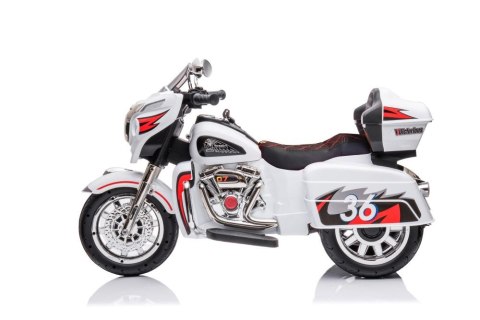 LEAN CARS Motor Na Akumulator Trójkołowy Goldwing Biały LEAN CARS Motor Na Akumulator Trójkołowy Goldwing Biały