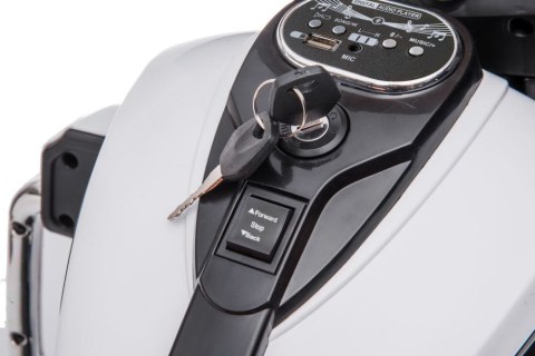 LEAN CARS Motor Na Akumulator Trójkołowy Goldwing Biały LEAN CARS Motor Na Akumulator Trójkołowy Goldwing Biały
