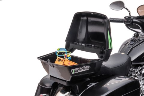 LEAN CARS Motor Na Akumulator Trójkołowy Goldwing Czarny LEAN CARS Motor Na Akumulator Trójkołowy Goldwing Czarny