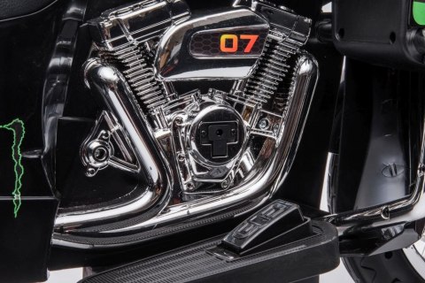 LEAN CARS Motor Na Akumulator Trójkołowy Goldwing Czarny LEAN CARS Motor Na Akumulator Trójkołowy Goldwing Czarny