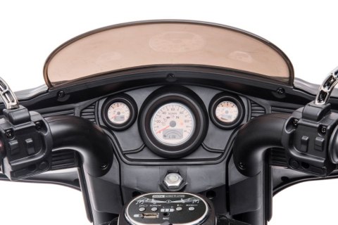 LEAN CARS Motor Na Akumulator Trójkołowy Goldwing Czarny LEAN CARS Motor Na Akumulator Trójkołowy Goldwing Czarny