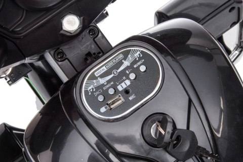 LEAN CARS Motor Na Akumulator Trójkołowy Goldwing Czarny LEAN CARS Motor Na Akumulator Trójkołowy Goldwing Czarny