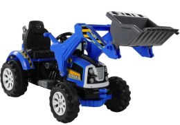 LEAN CARS Traktor na akumulator z Łyżką Koparka Niebieski