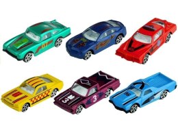 LEAN TOYS Autko Metalowe Resorak Samochodzik 6 Kolorów