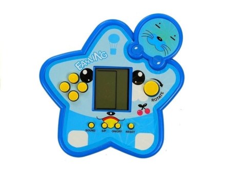 LEAN TOYS Gra Elektroniczna Tetris Gwiazdka Niebieska LEAN TOYS Gra Elektroniczna Tetris Gwiazdka Niebieska
