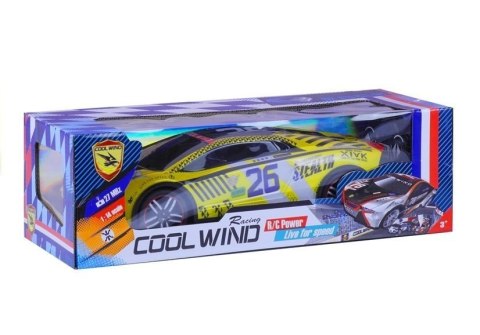 LEAN Toys Auto Zdalnie Sterowane Sportowe Pilot R/C Żółte LEAN Toys Auto Zdalnie Sterowane Sportowe Pilot R/C Żółte