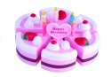 LEAN Toys Duży Zestaw Serwis Urodzinowy Tort 32 Elementy