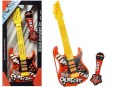 LEAN Toys Gitara Elektryczna Mikrofon Struny Czerwona