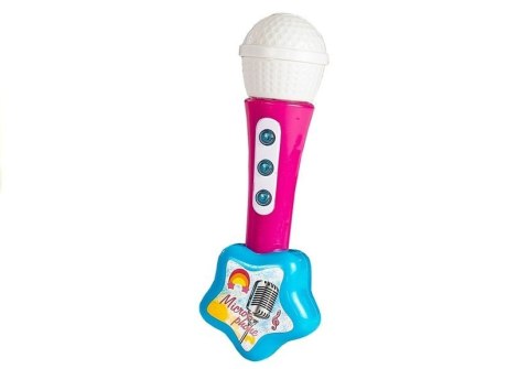 LEAN Toys Gitara Elektryczna Mikrofon Struny Zabawka Róż LEAN Toys Gitara Elektryczna Mikrofon Struny Zabawka Róż