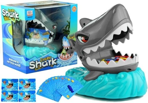 LEAN Toys Gra Crazy Shark Rekin Rybki Karty Szalony Rekin LEAN Toys Gra Crazy Shark Rekin Rybki Karty Szalony Rekin