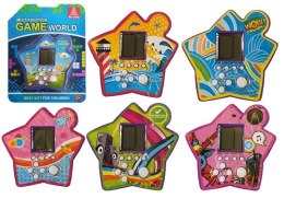 LEAN Toys Gra Elektroniczna Kieszonkowa Tetris Gwiazdka Fioletowy