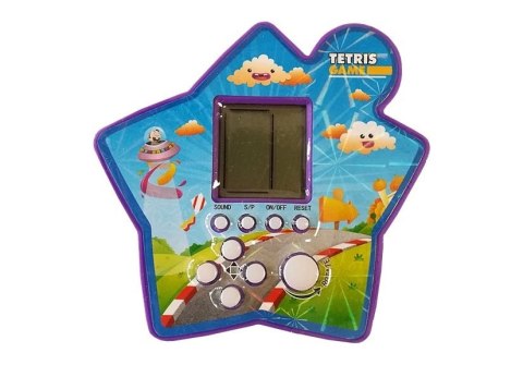 LEAN Toys Gra Elektroniczna Kieszonkowa Tetris Gwiazdka Fioletowy LEAN Toys Gra Elektroniczna Kieszonkowa Tetris Gwiazdka Fioletowy