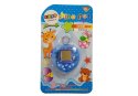 LEAN Toys Gra Elektroniczna Tamagotchi Niebieska z krótkim łańcuszkiem
