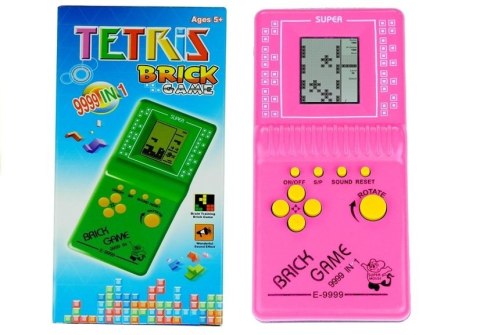 LEAN Toys Gra Elektroniczna Tetris Kieszonkowa Różowa LEAN Toys Gra Elektroniczna Tetris Kieszonkowa Różowa