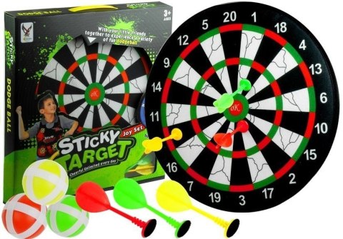 LEAN Toys Gra Na Rzepy Tarcza Rzutki Kuleczki Darts Rzutki LEAN Toys Gra Na Rzepy Tarcza Rzutki Kuleczki Darts Rzutki