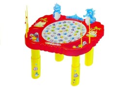 LEAN Toys Gra Zręcznościowa Łowienie Rybek Świeci Czerwona