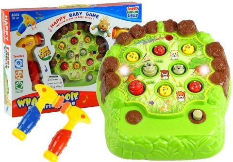 LEAN Toys Gra Zręcznościowa Uderzanie Bobrów Młoteczkiem LEAN Toys Gra Zręcznościowa Uderzanie Bobrów Młoteczkiem