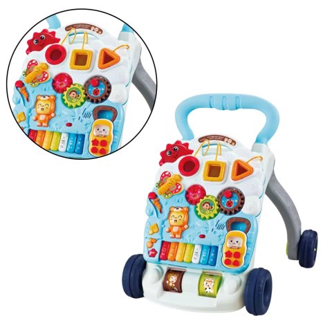 LEAN Toys Interaktywny Chodzik Pchacz Panel Świeci Gra LEAN Toys Interaktywny Chodzik Pchacz Panel Świeci Gra