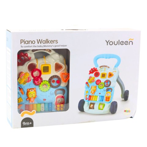 LEAN Toys Interaktywny Chodzik Pchacz Panel Świeci Gra LEAN Toys Interaktywny Chodzik Pchacz Panel Świeci Gra