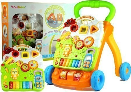 LEAN Toys Interaktywny Chodzik Pchacz Panel Świeci Gra LEAN Toys Interaktywny Chodzik Pchacz Panel Świeci Gra