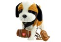 LEAN Toys Interaktywny Piesek Bernardyn Na Smyczy + Buda